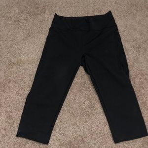 Lululemon black leggings with mesh detail